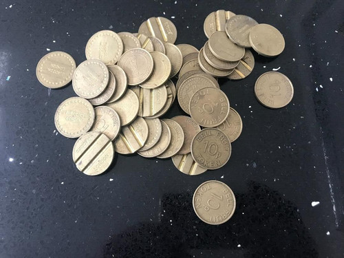 10p vintage tokens - 20,