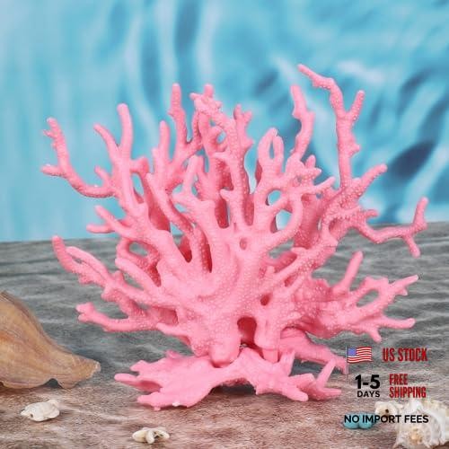 Artificial coral ornament pink - artificial,