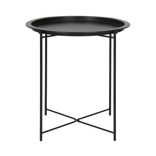 Matt round steel tray - matt,