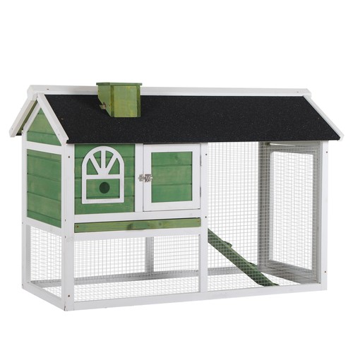 Pawhut rabbit hutch - pawhut, hutch,