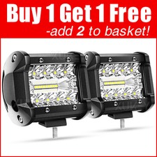 Offroad LED Light Bar Flood Spot Combo Work Light Pods IP67 20-LEDs ATV SUV 4wd.