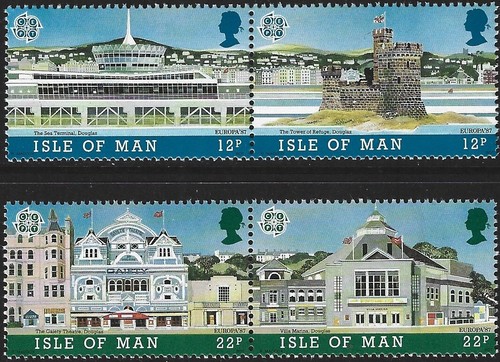 1987 isle man 344 347 - 1987, sg