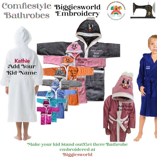 Hooded kids bathrobe boys - hooded,