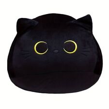 squishmallow style black kawaii cat 24cms lovely cute soft cat lovers