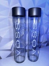 Voss Glass Water Bottle Empty