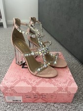 EGO nude sequin crystal block