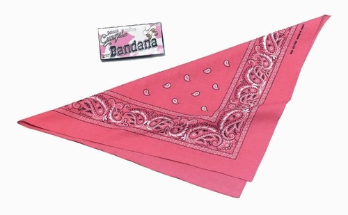 Pink bandana neckerchief - pink,