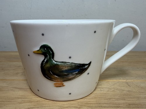 Duck mallard mug embossed - duck,