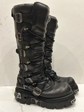 NEW ROCK Reactor Black Leather