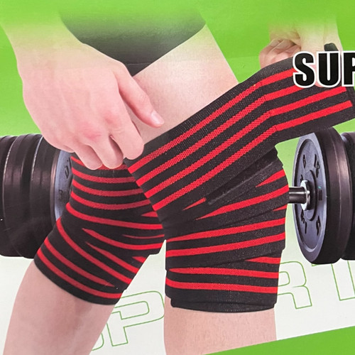 Knee wraps weight lifting - knee,