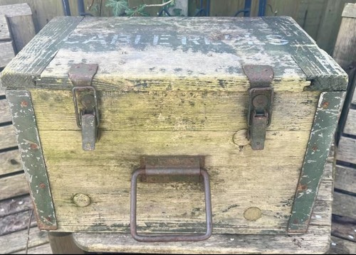 Vintage military wooden - vintage, ex-military