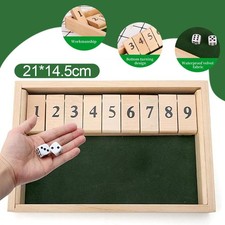 2 Players Shut The Box Wooden