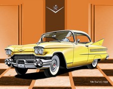 1959 Cadillac Luxury Car Art