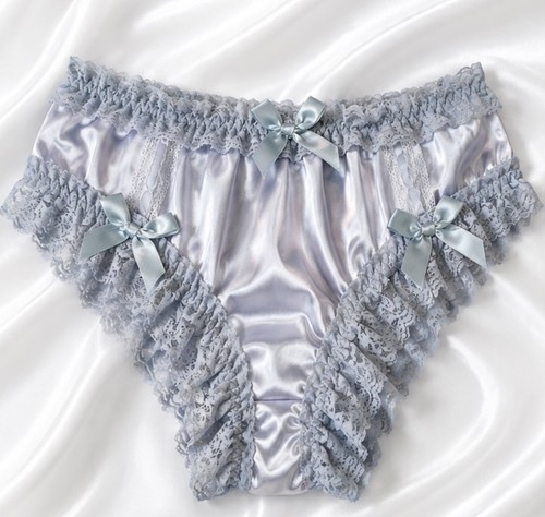 Woman blue knickers silky - woman’s,