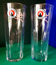 CAMDEN TOWN BREWERY SET x 2 PINT BEER GLASSES RASTAL EMBOSSED TOUGHENED GLASS