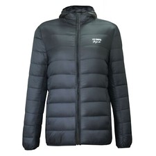 Lee Copper Down Ladies Puffa Jacket UK 14 Large Lightweight and Bag BLACK