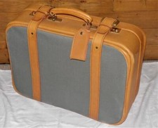 Vintage Tan Leather & Canvas