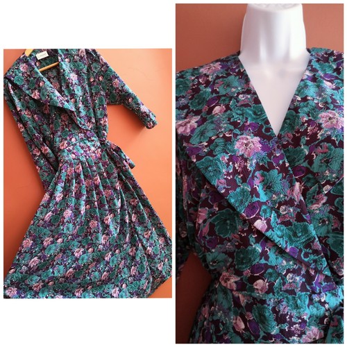 Vintage 80s 90s purple green