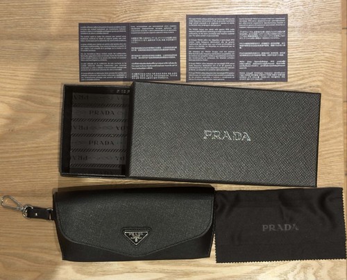Prada hard sunglasses case and - sunglasses,