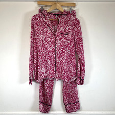 Joules Pink Floral Long Button