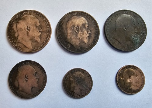 Edward vii coins - coins,, half