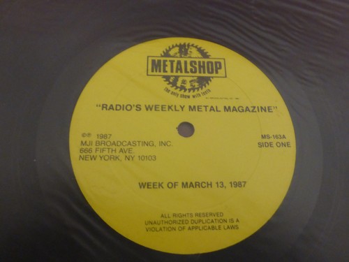 1987 metalshop 163 radio show - radio,