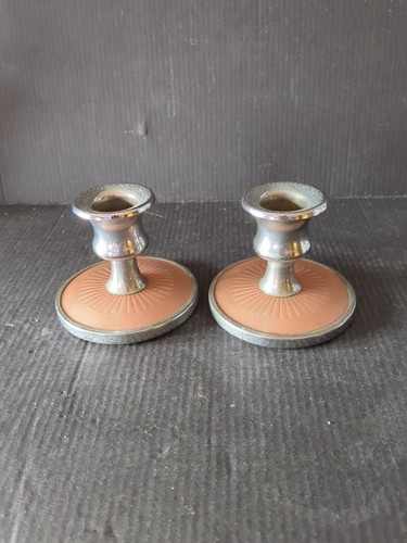 Pair vintage chrome - of,
