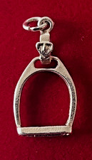 9 Ct Gold Horse Charm or pendant Horse Stirrup.  Hallmarked.  Vintage Solid Gold