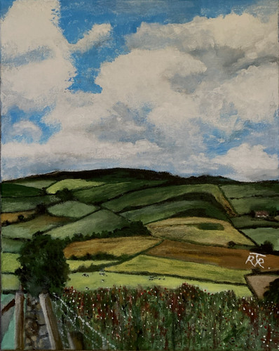 Landscape scene signed - , oil
