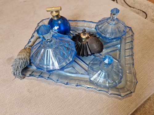 Vintage blue pressed - vintage,