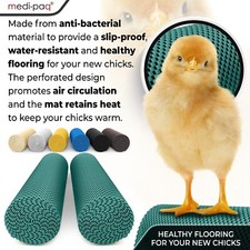 Anti Slip Mat Roll x2 Matting Liner Grip Ducks Chicks Brooder Incubator Egg Box