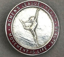  Art Deco Brooch Vaughtons Ltd B'ham Women's League Health & Beauty Collectable