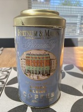 Rare Fortnum & Mason Kings Blend Coffee Tin 227g Collectable 20yrs+ East London