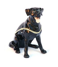 Black Labrador collectable enamel pill box shooting Present Gift CLEARANCE