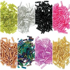 Trimits Long Bugle Beads 6mm 30g Loads of Colours to choose from