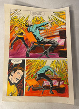 STAR TREK ART original color guide 1975 CAPT KIRK BRIDGE ATTACKED POWER RECORD