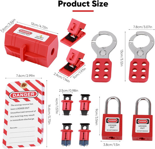 Lock off kit for electricians - off,