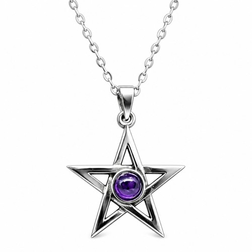 Pentagram crescent moon - pentagram,