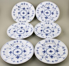 ROYAL COPENHAGEN PORCELAIN BLUE FLUTED PLAIN 6½” SIDE TEA BREAD PLATES 180 X 6 