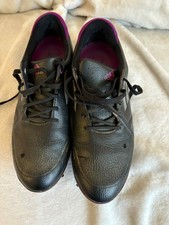 Ladies Adidas Adizero Golf Black Shoes Size UK 5