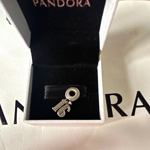 Pandora silver metal dangle - silver,