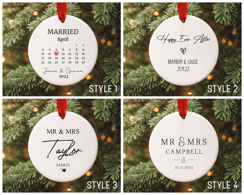 Married couple first christmas - couple,