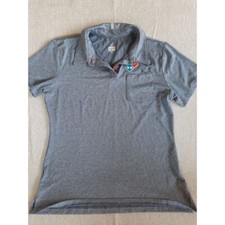 Domino's Gear Men's Medium Art Logo Work Uniform Stretch Polo Shirt Short Sleeve