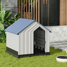 XL Large Dog House Kennel Pet Weatherproof Indoor Outdoor Animal Shelter +Door