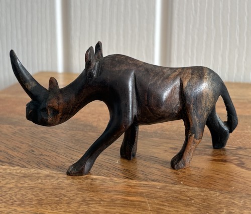 Hand made carved - hand, rhino