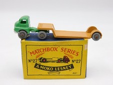 Lesney Matchbox 27A Bedford Low Loader Light Green 78Mm MW B Type Box Diecast