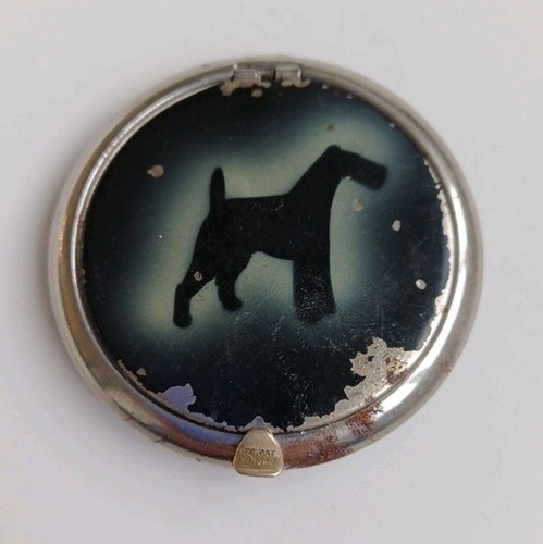 Vintage stratton black enamel - vintage,