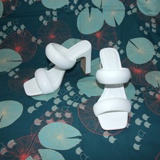 Primark white slip-on mule