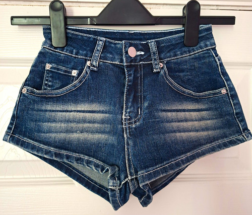 Blue girls denim shorts 2xs - denim,