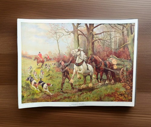 Antique 1912 horse and cart - horse,